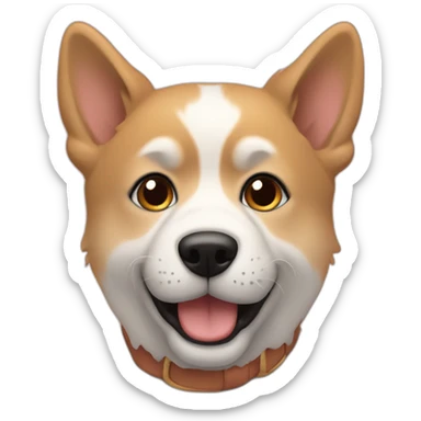 A 🐕 biting a 👶 sticker