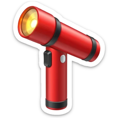 red flashlight sticker