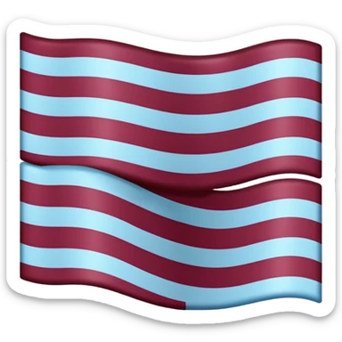 Austria flag with dark burgandy and light blue colour instead  sticker