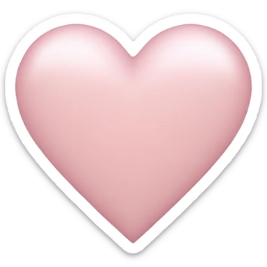 light pink heart sticker
