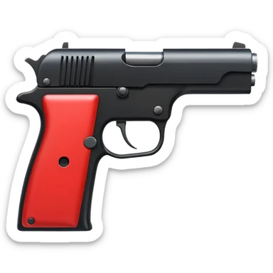 a red square with ur pist in the middle of the square sticker