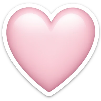 light pink heart with stars sticker