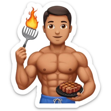 Guy beating meat sticker