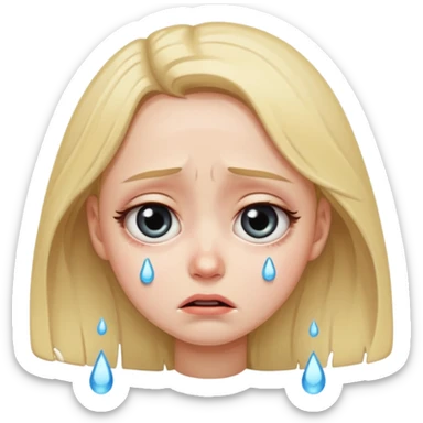 big big big extra sad cry sticker