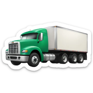 Truck with trailer  sticker