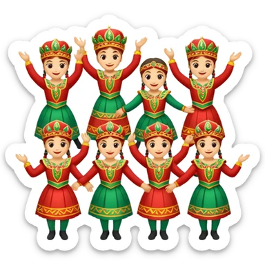 bulgarian folk dance emoji sticker