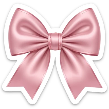 Light pink bow  sticker