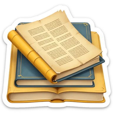 books scattered sticker