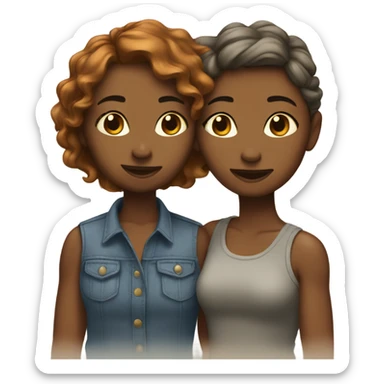 Lesbian couples sticker