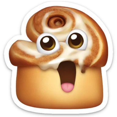 Cute cinnamon roll sticker