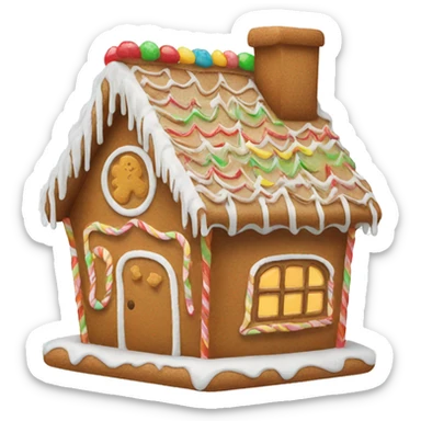 gingerbread house sticker