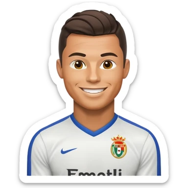 Cristiano Ronaldo football emojis sticker