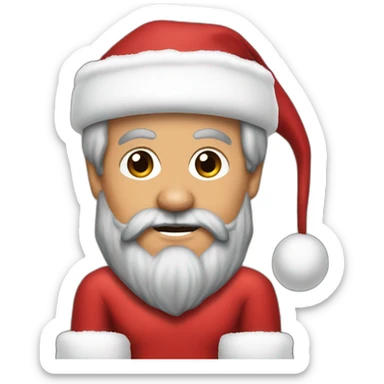 Nick Saban as Santa claus sticker