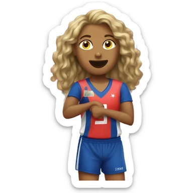 emojis paralímpicos de una persona jugando Voleibol sentado sticker