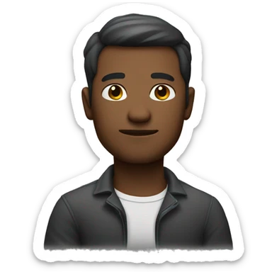 a man with his arms crossed sticker