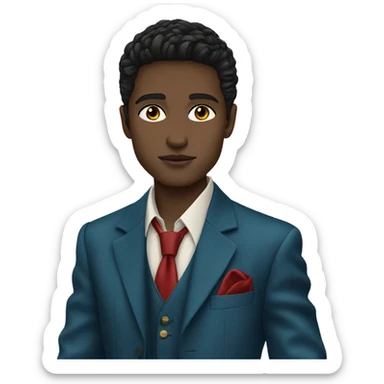 gipsy boy with blue eyes skinny in gucci suit  sticker