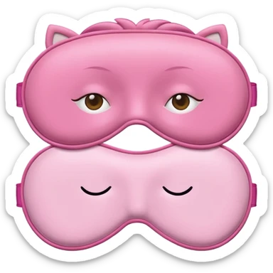 Common Pink sleeping mask  sticker