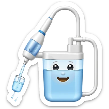 Dental irrigator  sticker