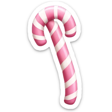 pale pink candy cane sticker