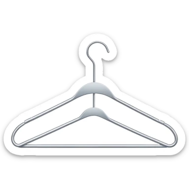 Empty clothes hanger sticker