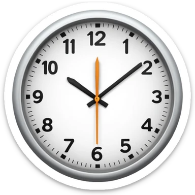  9:30 - 11:00 clock sticker