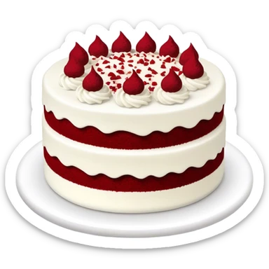 Red velet cake sticker