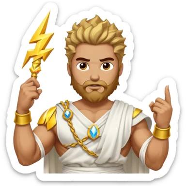 Greek god Zeus sticker