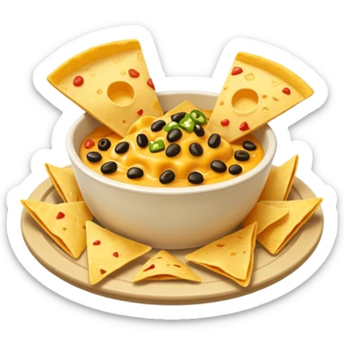 nachos with cheese dip sticker