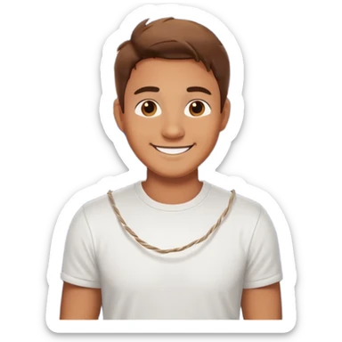 Man posing with lights sticker