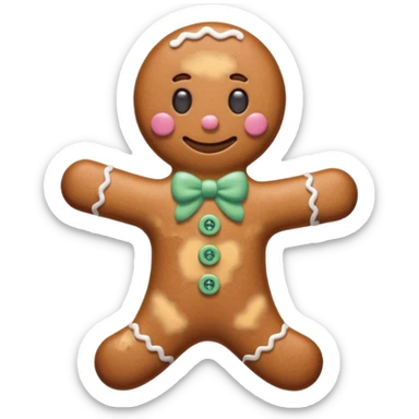A gingerbread similar to the one on the cover of Melanie Martinez's song "Gingerbread Man". sticker