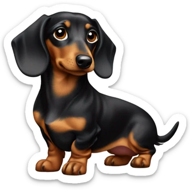 Mini dapple dachshund  sticker