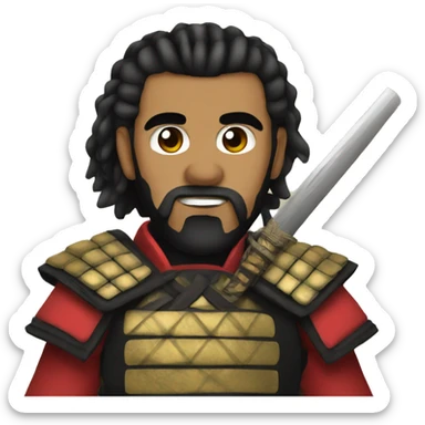 Drake as samurai sticker