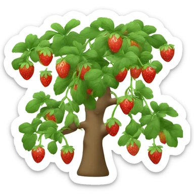 Fresa en árboles  sticker