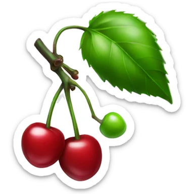 Chrome cherries sticker