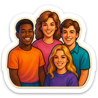 group of people sticker
