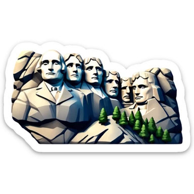 Mount Rushmore sticker