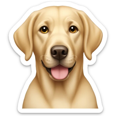 Blonde Labrador retriever  sticker