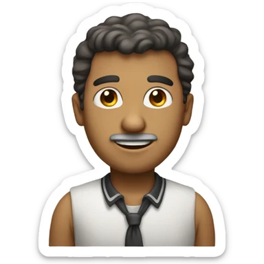 A person who resembles Albert Bourla sticker