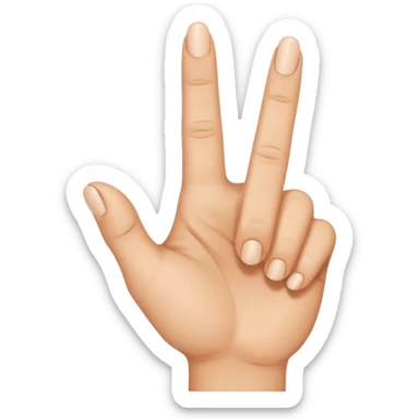  Can you do the Oke sign but than with de middle vinger. And I dont want to see your palm sticker