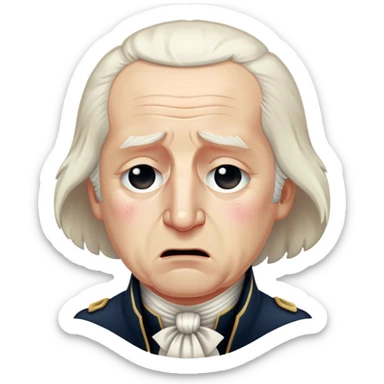 George Washington crying  sticker