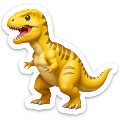 Picachu GigaChad t-rex sticker