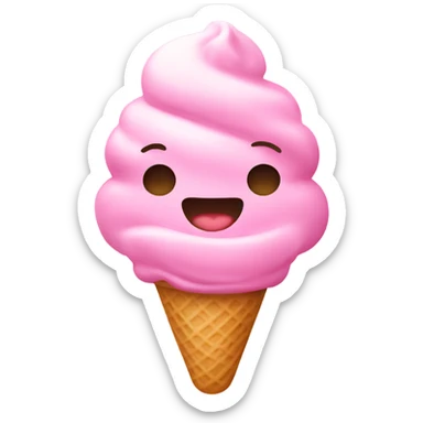 Ice cream pink  sticker