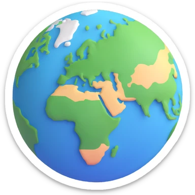 Earth emoji sticker