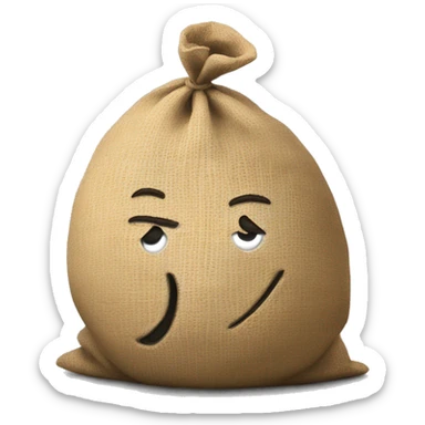 2 balls in a sack sticker