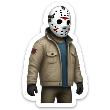 Jason voorhees tenue sticker