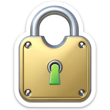open padlock sticker