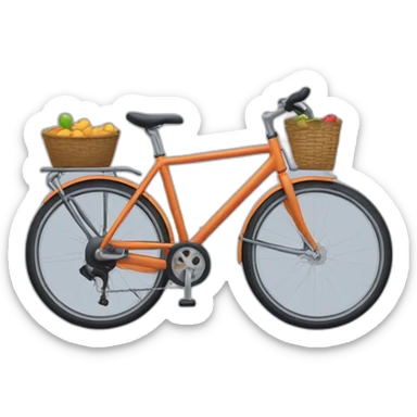 Une voiture avec des roues de vélo sticker