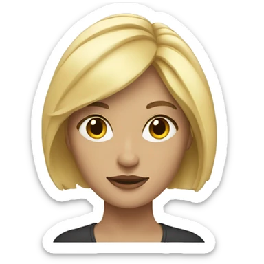 Blond woman london sticker