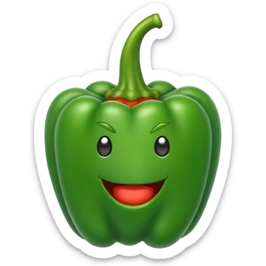 green capsicum  sticker