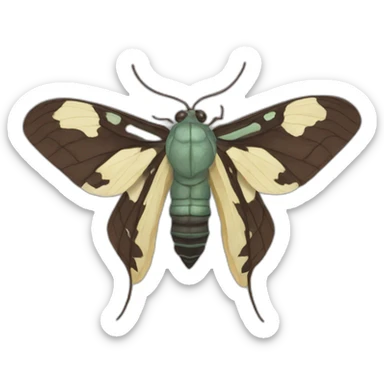 Cephonodes hylas　moth insect sticker